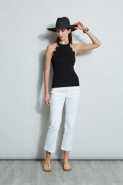 Halter Button Rib Tank Image 5