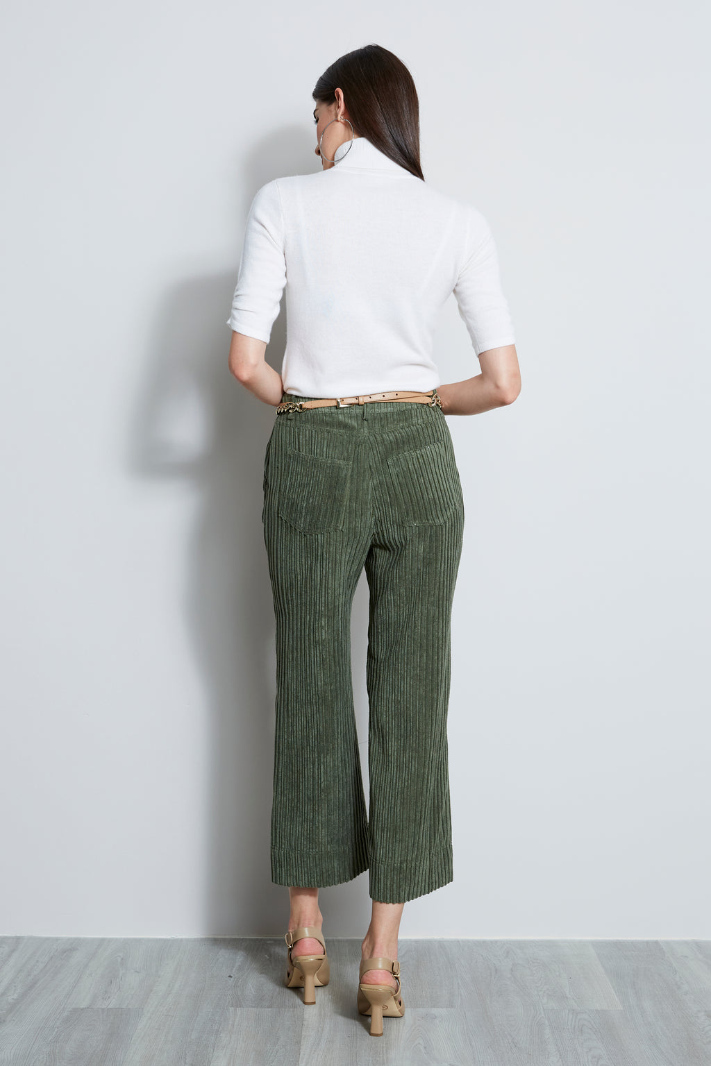 Corduroy cropped clearance trousers