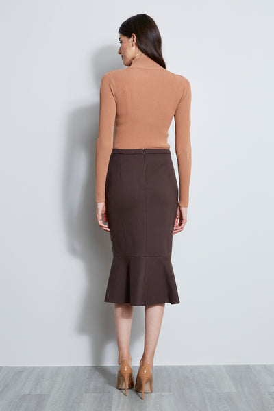 Long Sleeve Mock Neck Keyhole Sweater Image 4