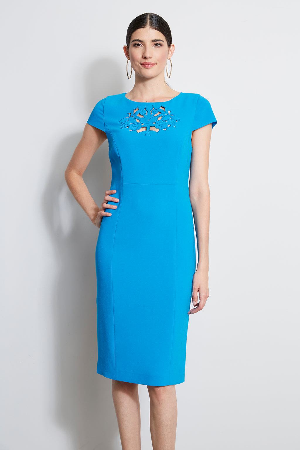 Cut Out Embroidered Dress – Elie Tahari