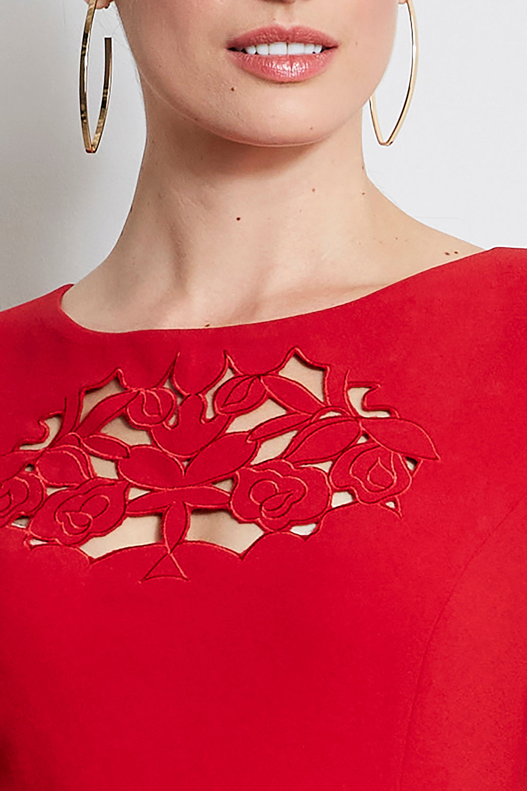 Cut Out Embroidered Dress Elie Tahari Cut Out Embroidered Dress Elie Tahari