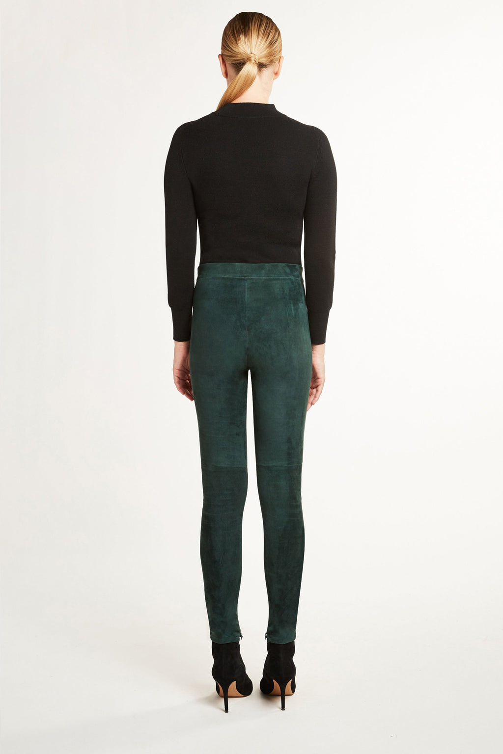 Elie tahari top roxanna suede leggings