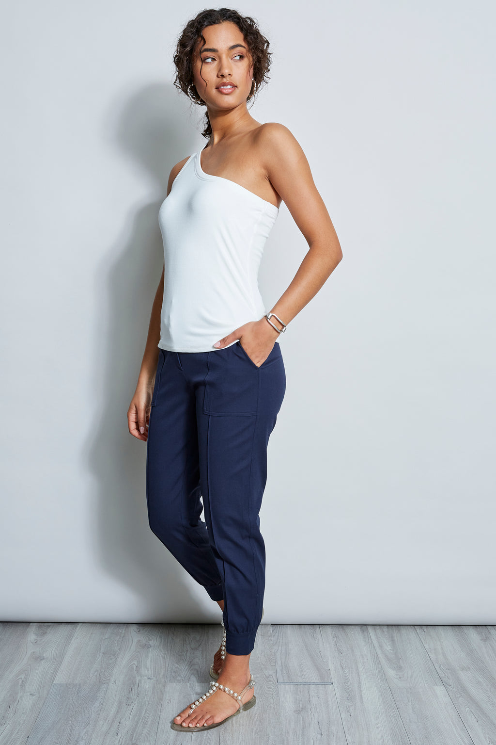 One Shoulder Top Elie Tahari