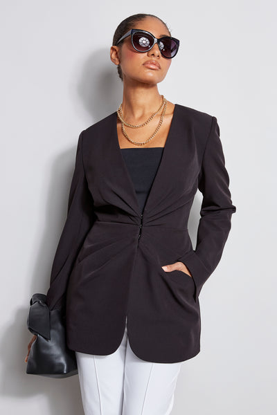 Pleat Detail Blazer Image 1
