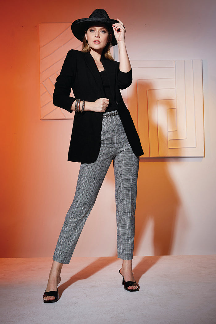Plaid Ankle Pant Elie Tahari
