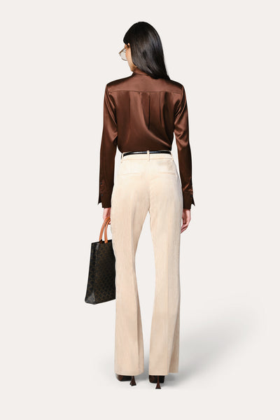 Silk Tie Button Down Image 4