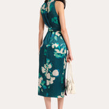 Delilah-Rose Silk Midi Dress