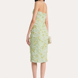 Sierra Ruched Silk Chiffon Dress