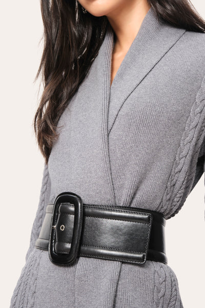 Draped Wool Cardigan Image 3