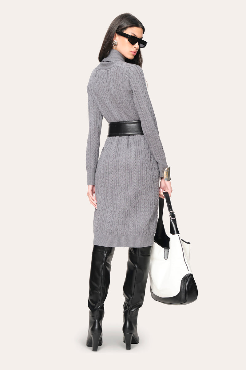 Draped Wool Cardigan
