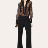 Laced Trim Blouse