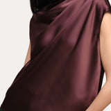 Diane Silk Draped Blouse