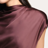 Diane Silk Draped Blouse