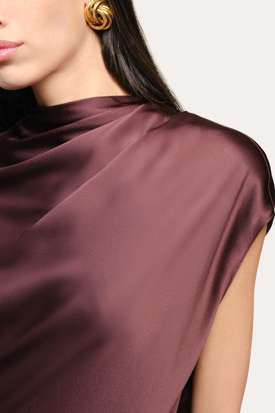 Diane Silk Draped Blouse