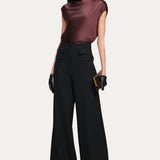 Diane Silk Draped Blouse