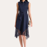 Cotton Lace Hem Dress