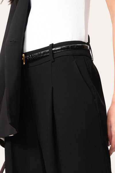 Pleated Crepe Pant Image 3