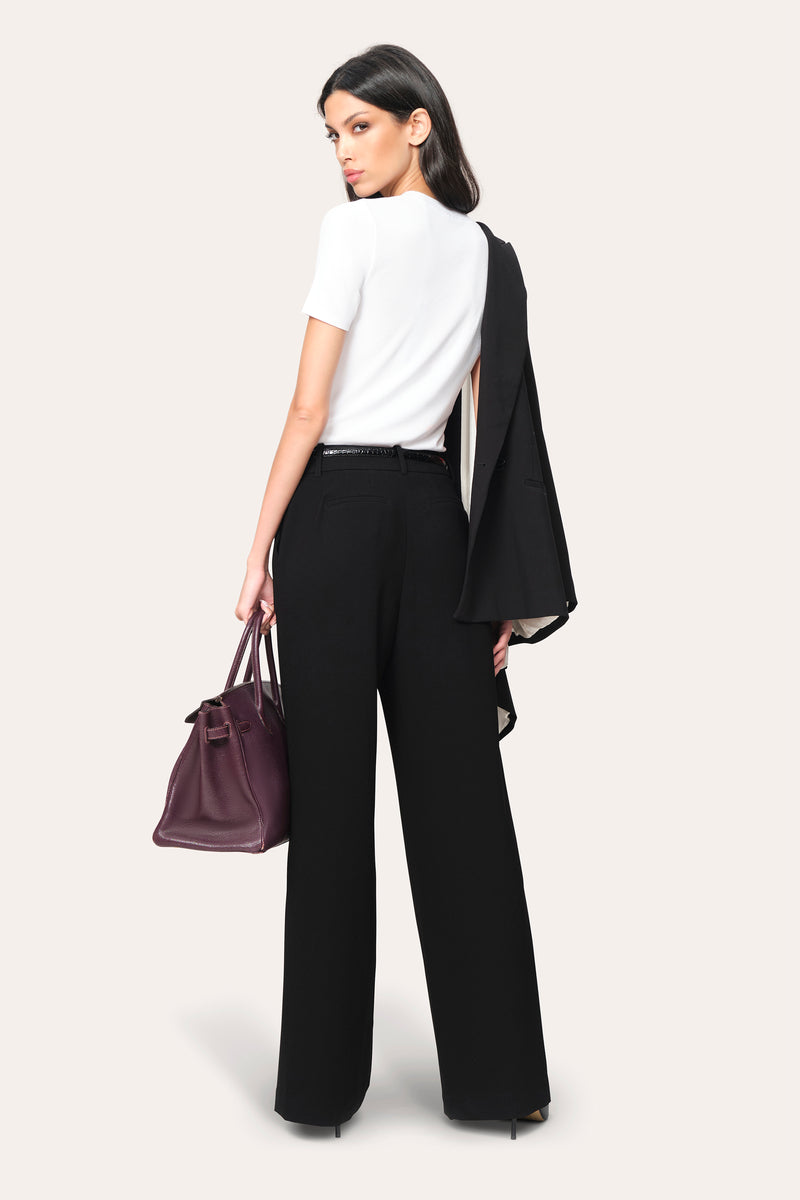 Pleated Crepe Pant