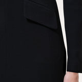 Harper Japanese Crepe Mock Neck Mini Dress