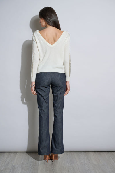 Embellished Merino Cashmere Sweater Image 4