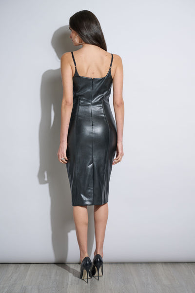 Vegan Leather Dress Image 5