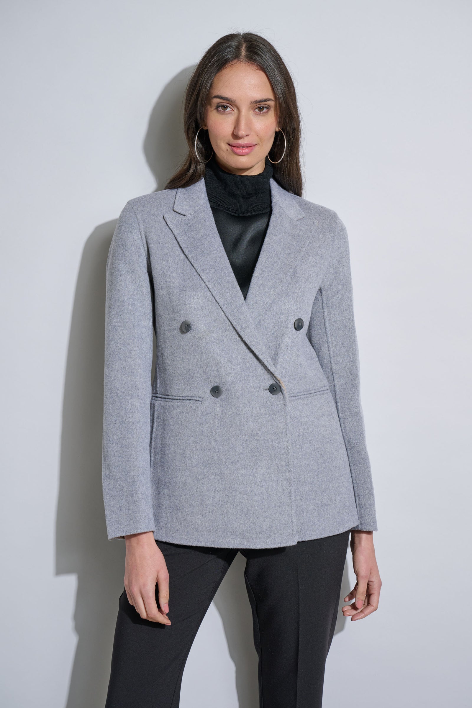 Grey double breasted jacket outlet