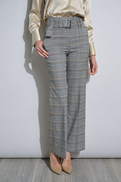 Plaid Belted Pant Image 3
