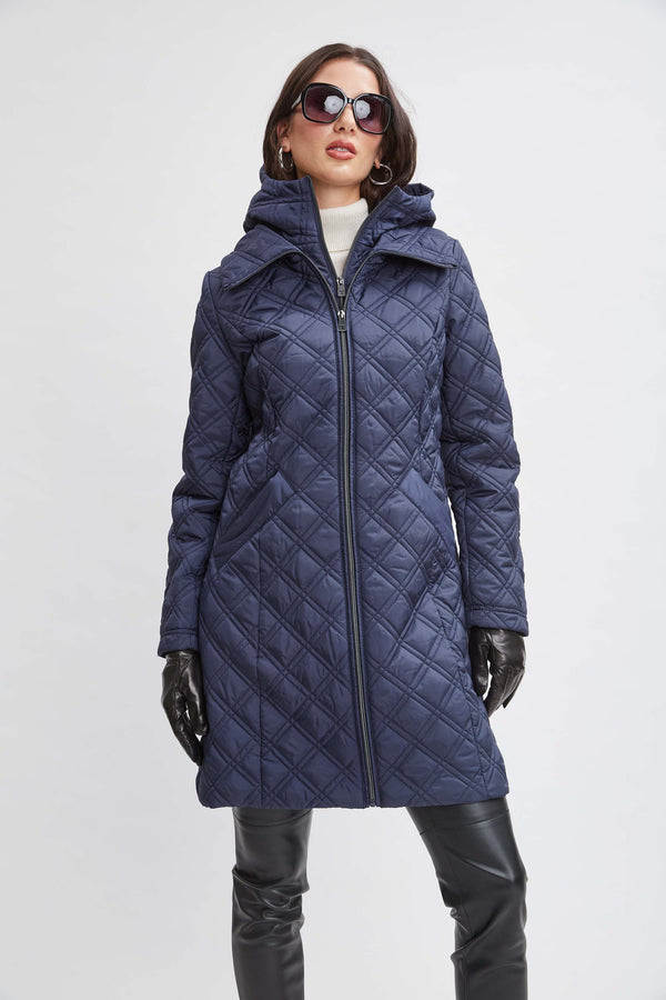 Elie tahari quilted down jacket 2025