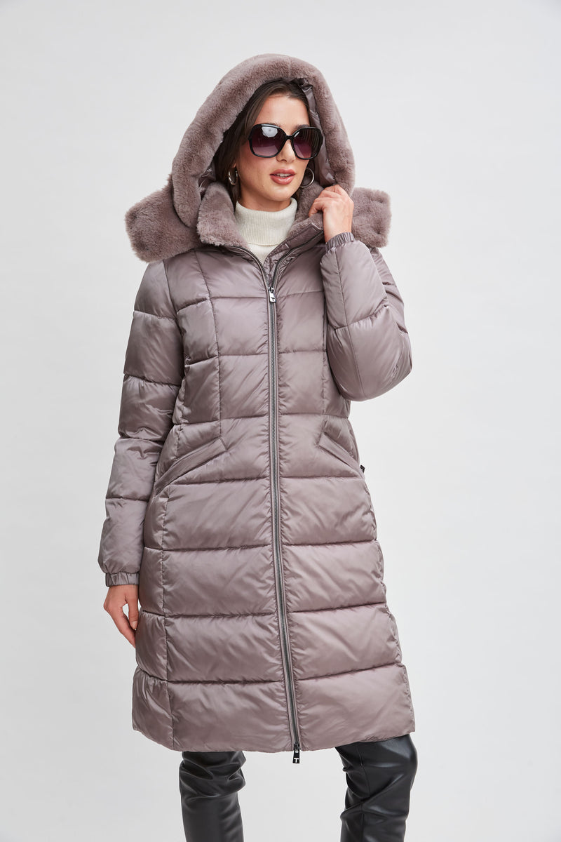 Tahari hooded puffer coat new arrivals