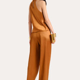 Kaia Satin Wide Leg Pant