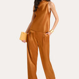 Kaia Satin Wide Leg Pant
