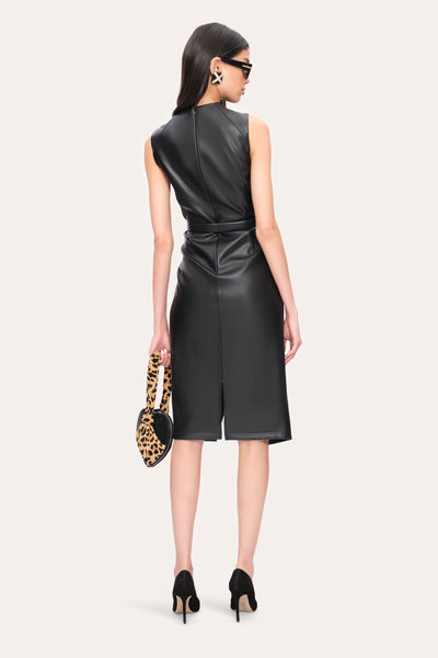 Vegan Leather Dress Image 4
