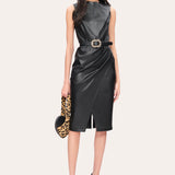 Vegan Leather Dress