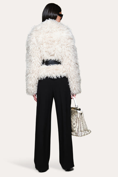 Plush Shearling Coat Image 3