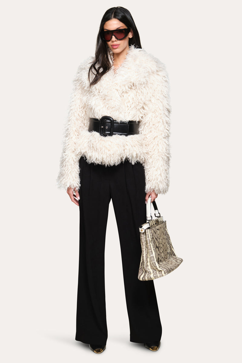 Plush Shearling Coat