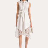 Cotton Lace Hem Dress