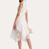 Cotton Lace Hem Dress