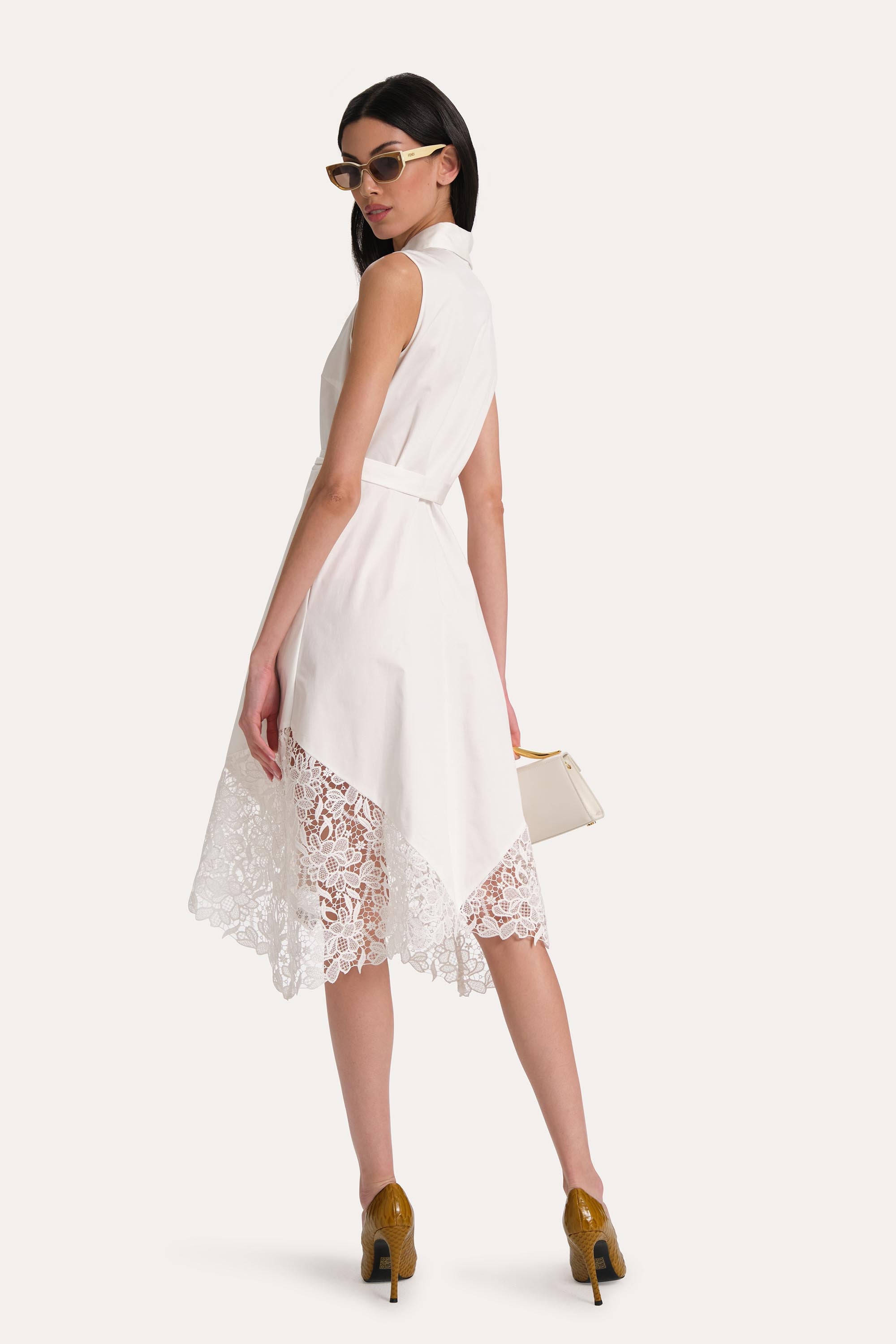 Cotton Lace Hem Dress