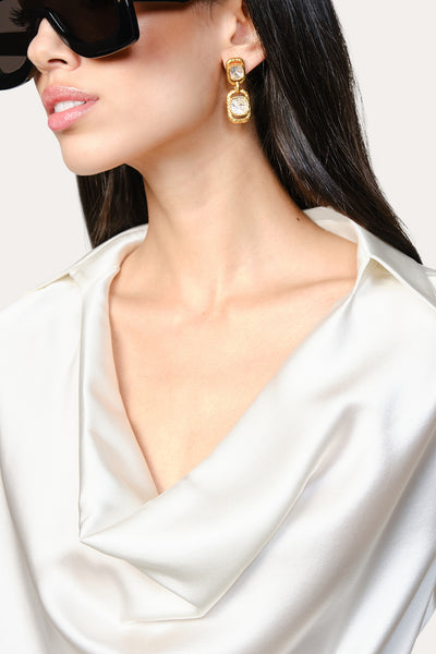 Silk Draped Top Image 3