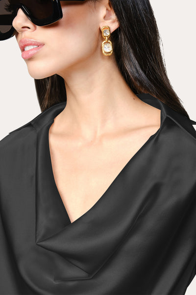 Silk Draped Top Image 3