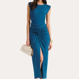 Gwen Ruched Midi Dress