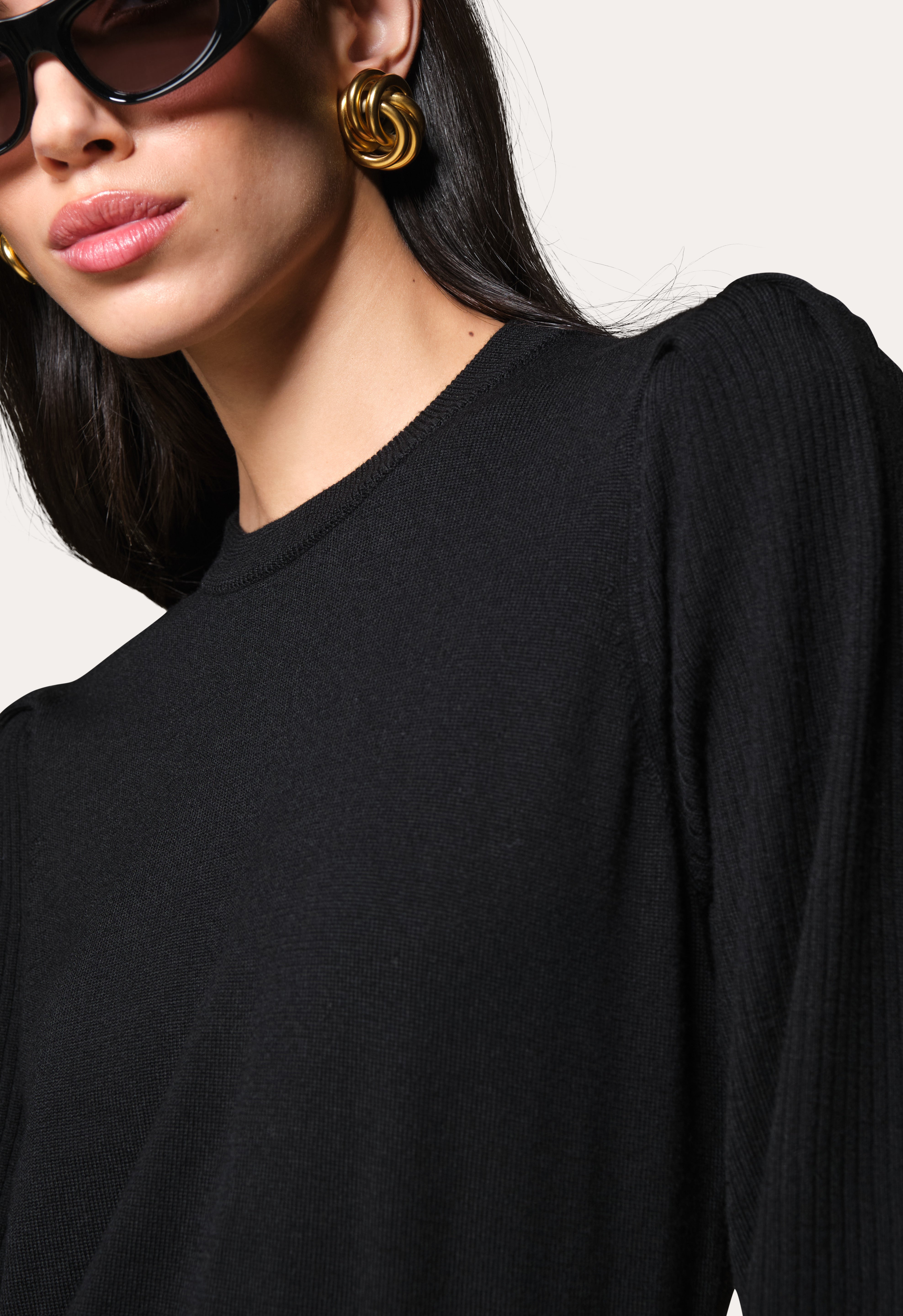Wool Blouson Sweater