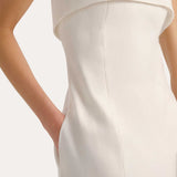 Lauren Linen Foldover Mini Dress