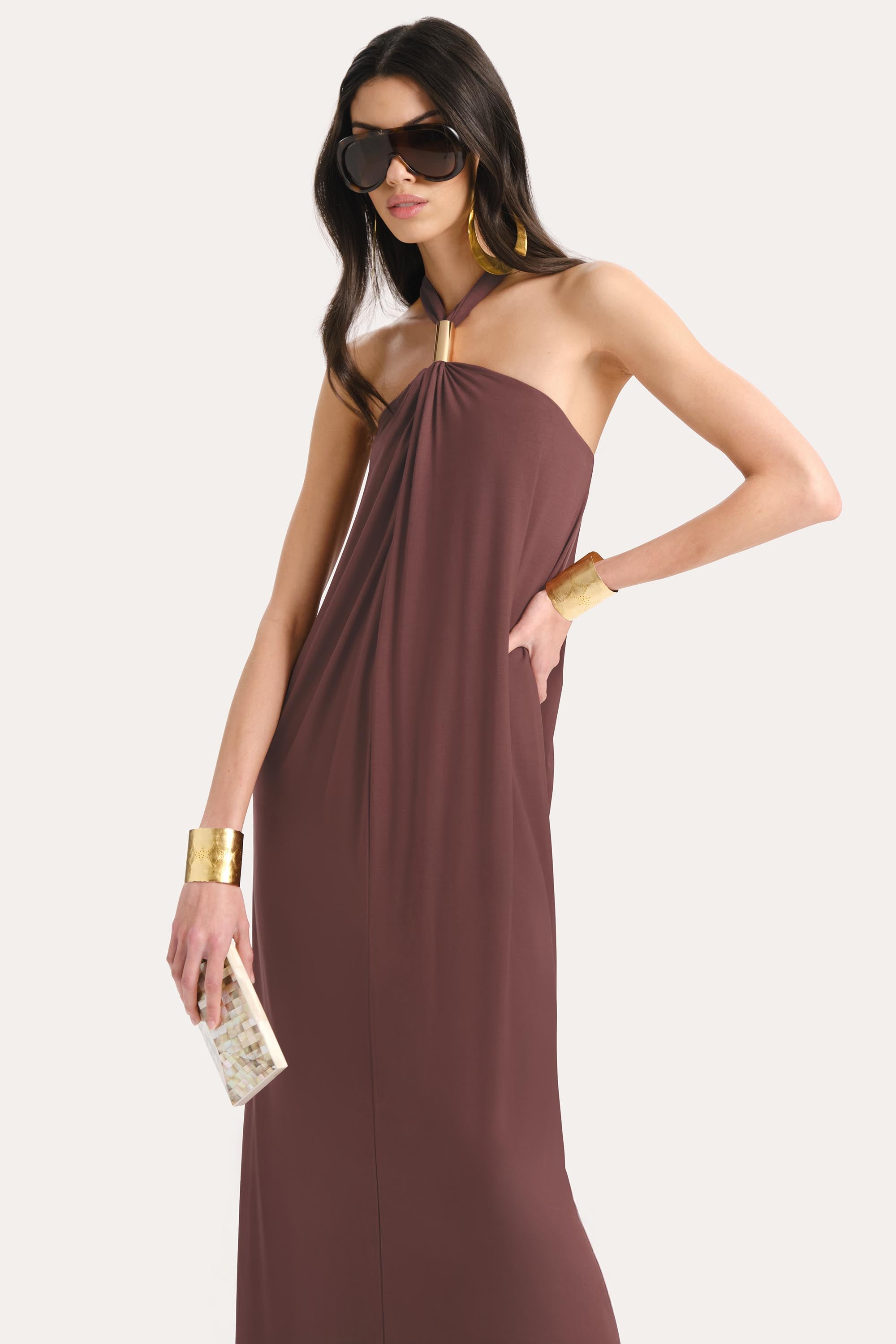 Aurora Halterneck  Maxi Dress