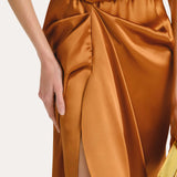 Josephine Draped Halter Dress