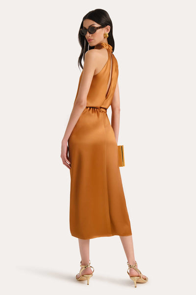 Josephine Draped Halter Dress