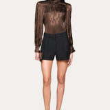 Silk Jacquard Blouse