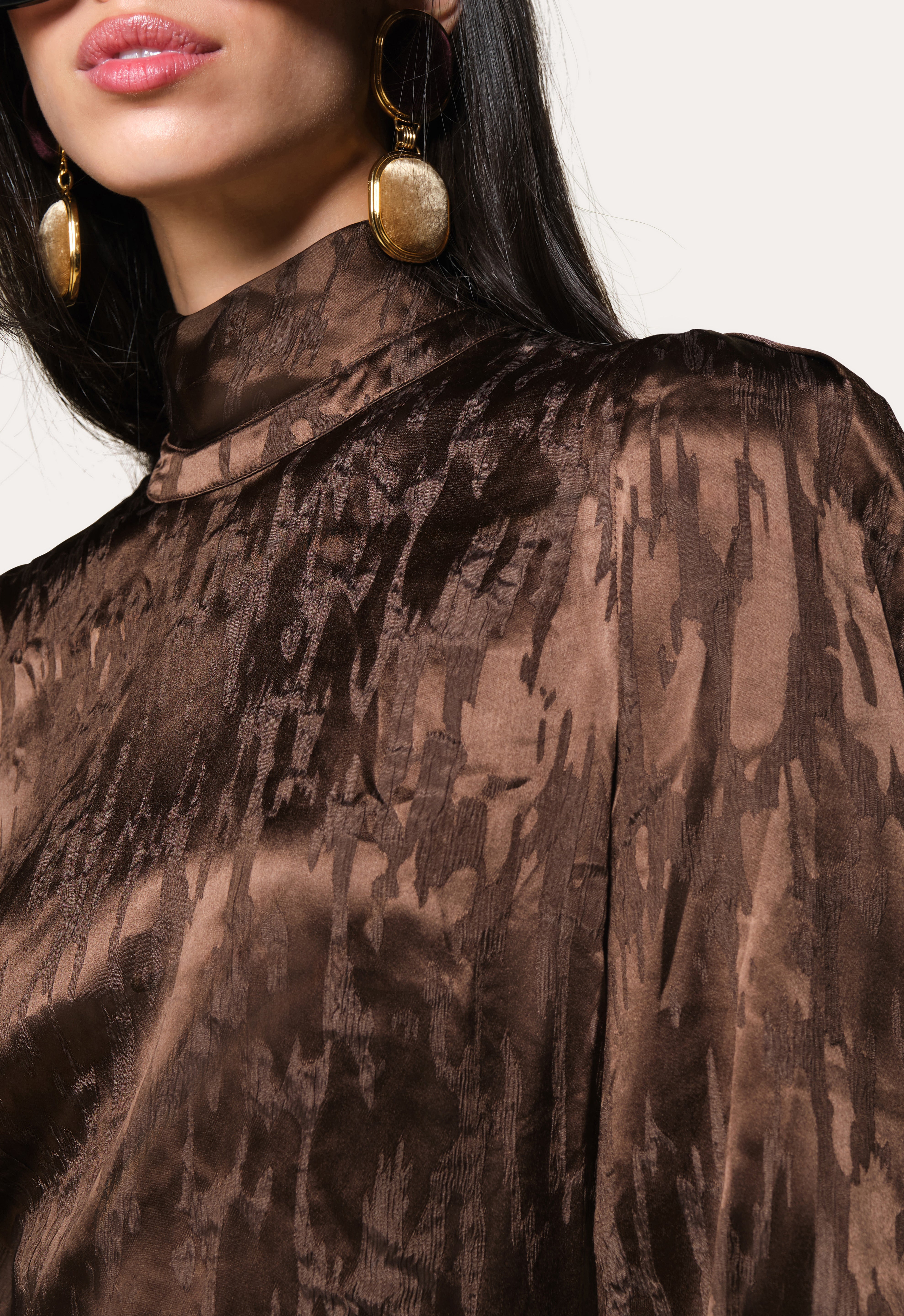Silk Jacquard Blouse