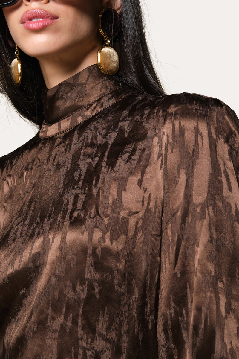 Silk Jacquard Blouse