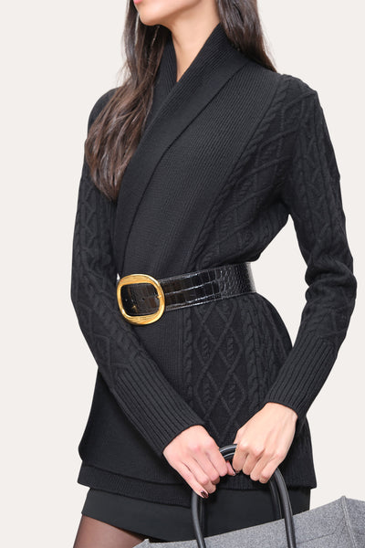 Cable Knit Cardigan Image 3